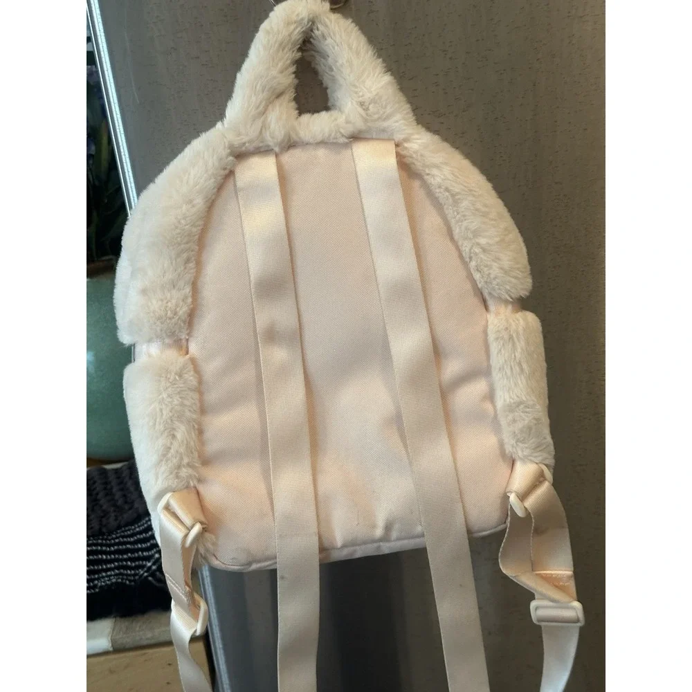 NWT Nike Sportswear Pink/Black Futura 365 Faux Fur Mini Backpack FB3049-838